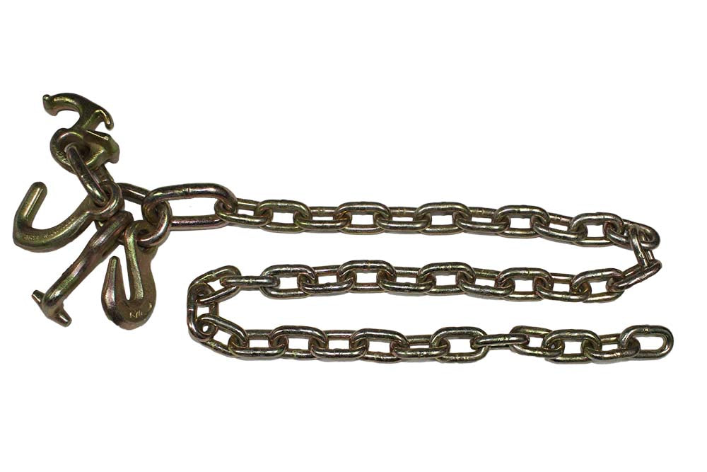 5 16'' X 4' Chain With Mini Datsun, Grab, R & T Hooks – Tarps & Tie-downs