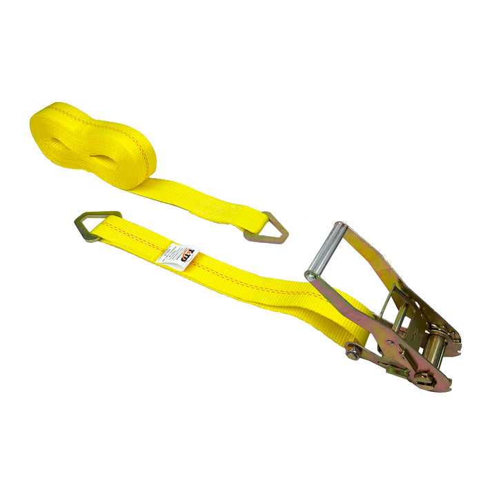 2" x 30' Ratchet Strap with D-Ring