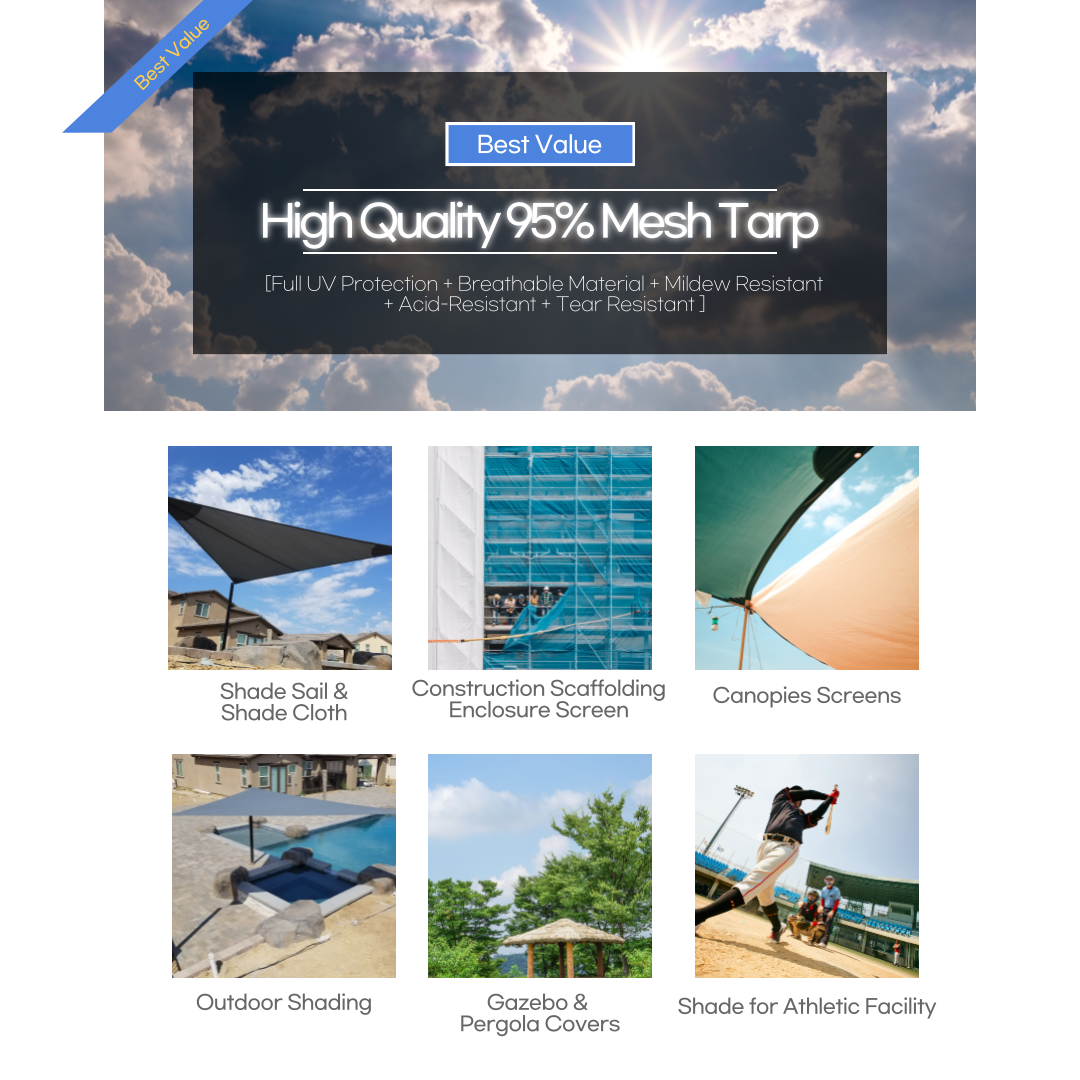 best tarp material Black Mesh Tarp