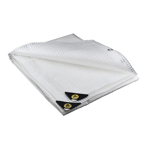 Clear Heavy-Duty Poly Tarps 20' x 50' (Actual Size 19'6