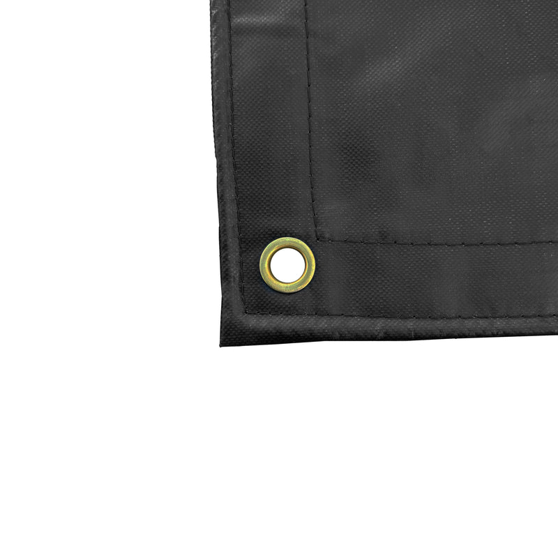 Heavy Duty Lumber Truck Tarps - 24' x 27' (8' Drop) Black 12 oz