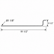 1” X 91 1/2” Crank Handle