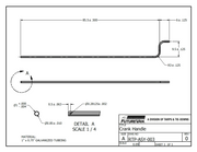 1” X 91 1/2” Crank Handle