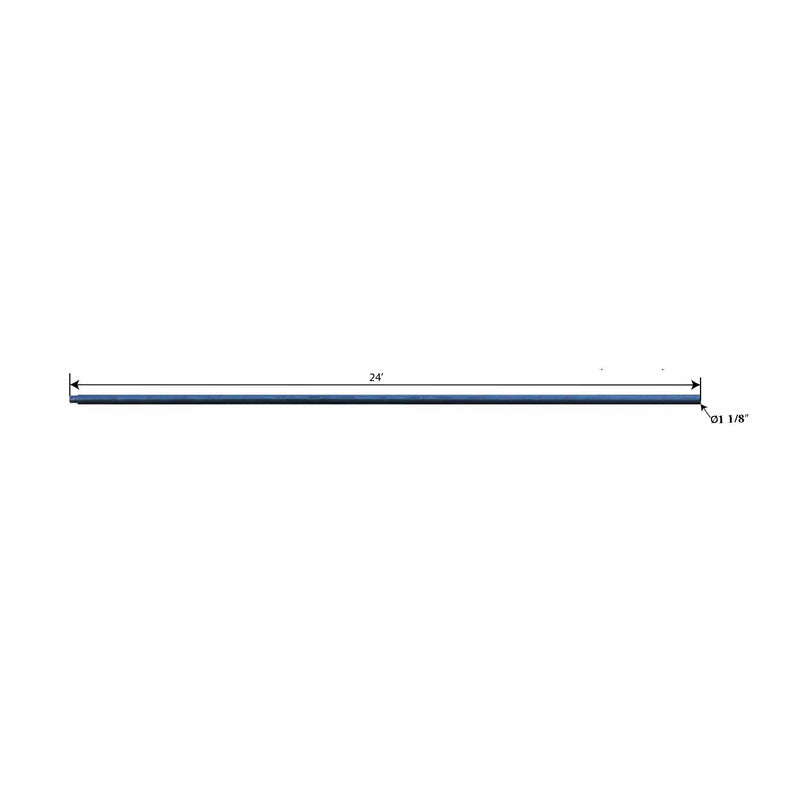 1 1/8" x 24' Fixed Tube