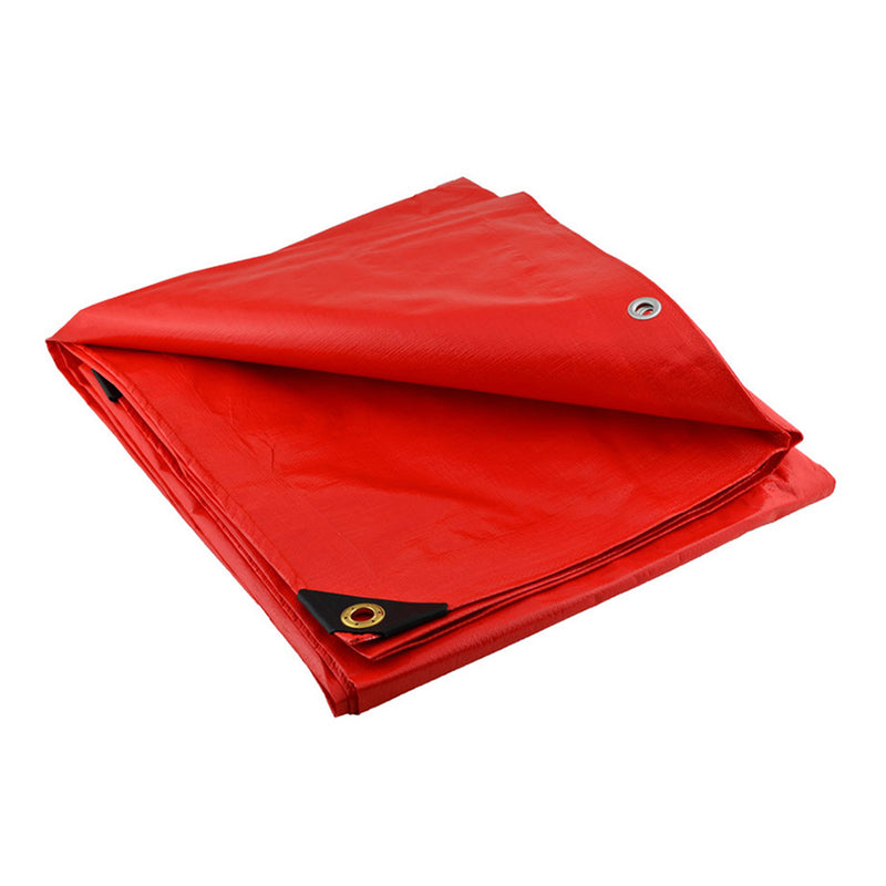 Red Heavy-Duty Poly Tarps