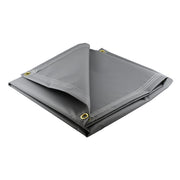 super heavy duty gray vinyl tarps