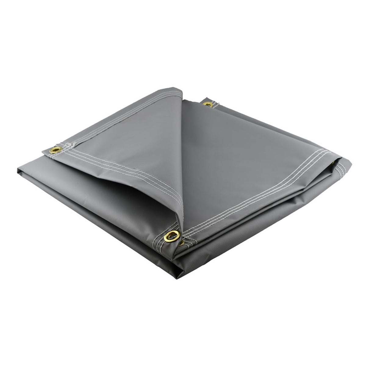 Heavy Duty Gray Vinyl Tarps 18 oz — Tarps & TieDowns