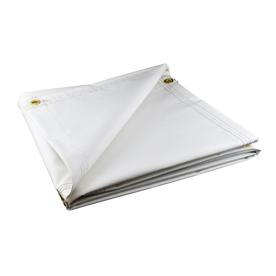 white heavy duty vinyl tarps