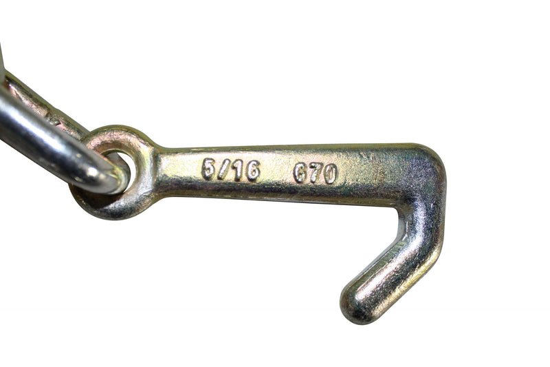 V Chain with Mini J and 15'' J Hooks