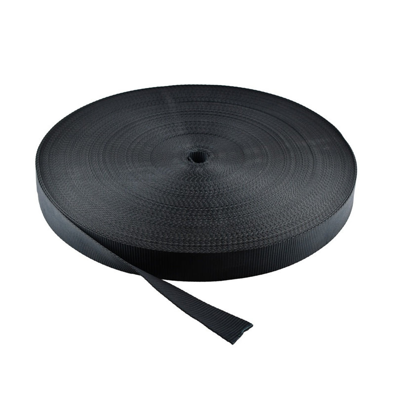 1.75"x 300' Polyester Webbing, B.S 6,000 lbs - Black