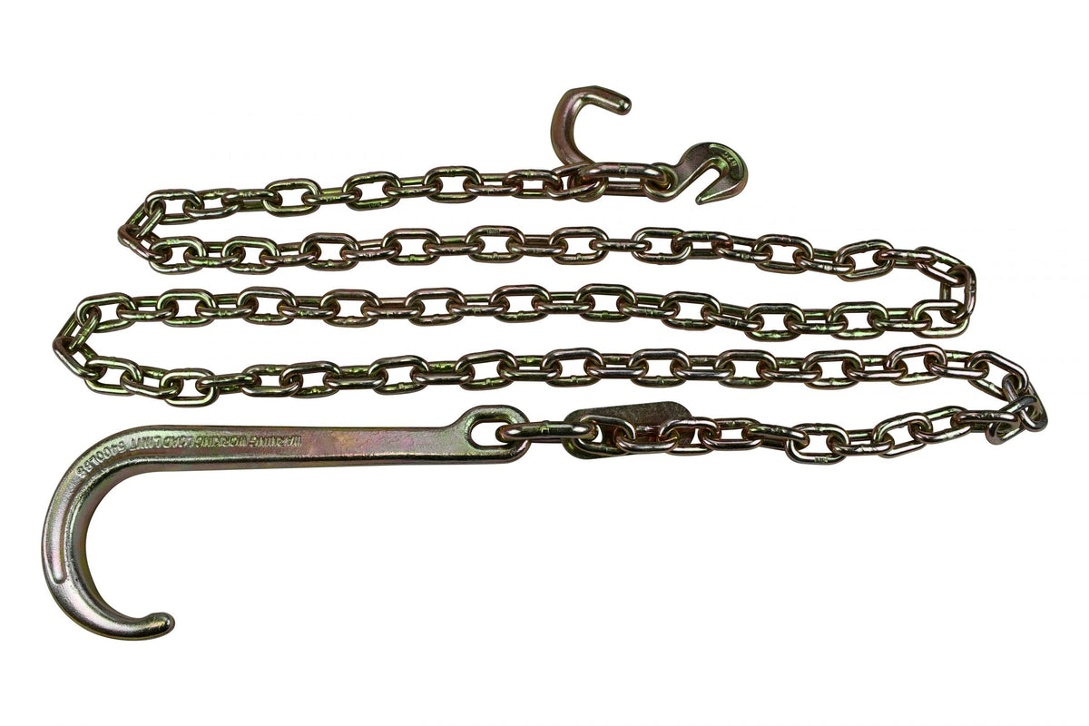 10' Chain with 15'' J & Mini J Hooks — Tarps & Tie-Downs