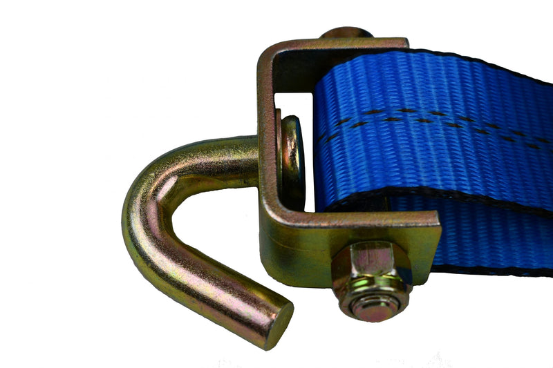 2'' x 14' Auto Tie Down Strap with Swivel J Hook and Rubber Cleats