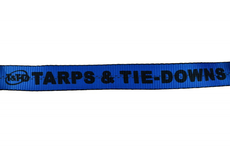 2'' x 10' Auto Tie Down Ratchet Strap with Wire Hook and Rubber Cleats