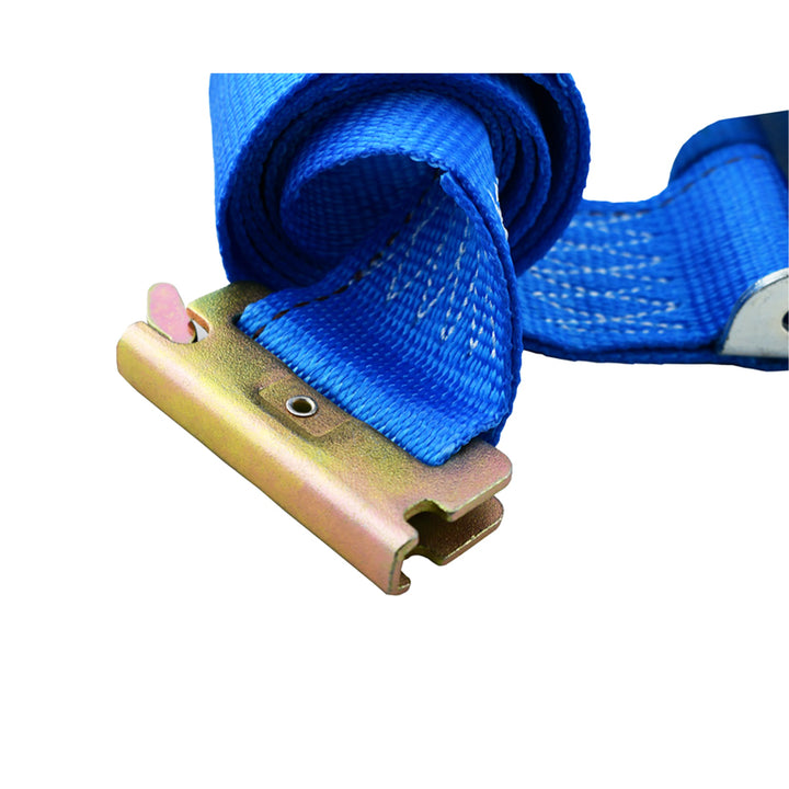 2" x 20' Blue Logistic Strap With Cam Buckle & E-Track Fitting