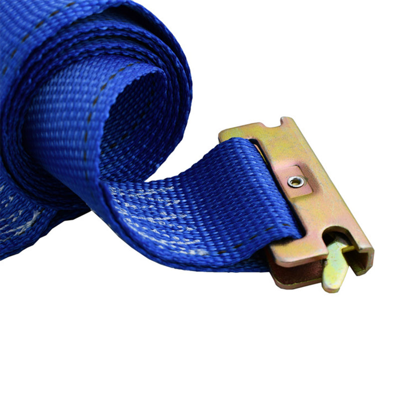 2" x 20' Blue Logistic Strap With Ratchet & E-Track Fitting