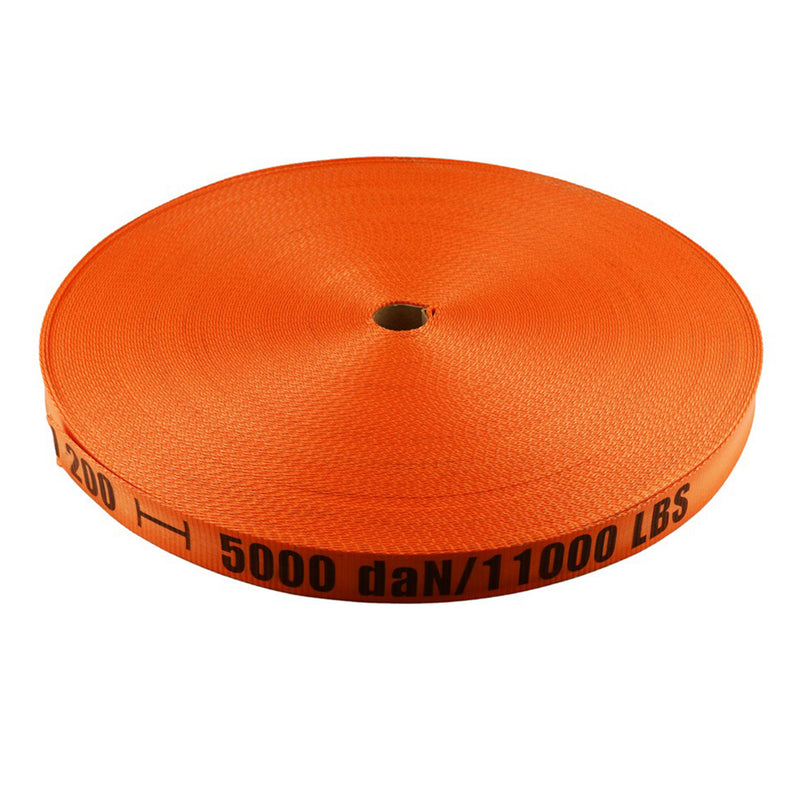 40 mm x 110 yd Lashing Straps, B.S. 11,000 lbs - Orange (Set of 2)