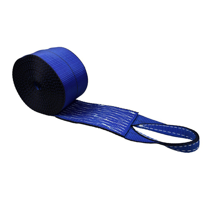 4'' Winch Strap with Twisted Loop - Blue