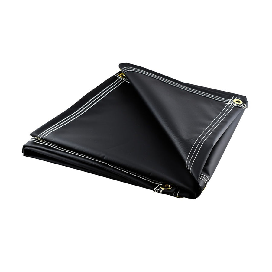 Heavy Duty Black Vinyl Tarps 18 oz Tarps & TieDowns