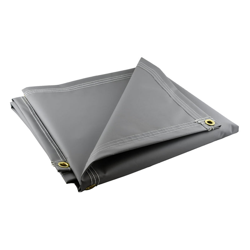 Super Heavy Duty Gray Vinyl Tarps - 22 oz