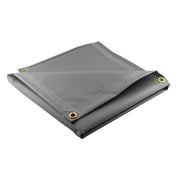 Super Heavy Duty Gray Vinyl Tarps - 22 oz