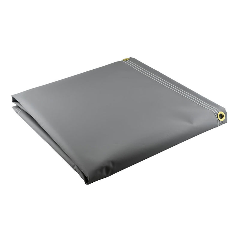 Heavy Duty Gray Vinyl Tarps - 18 oz