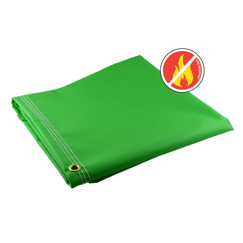Lime Fire Retardant Vinyl Tarps - 18 oz