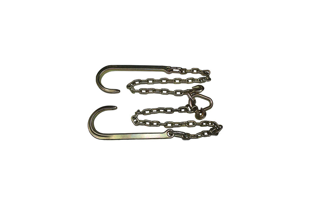 V Chain with 15'' J Hooks - 3' Legs