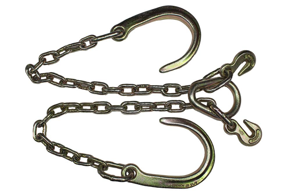 V Chain with 8'' J Hooks