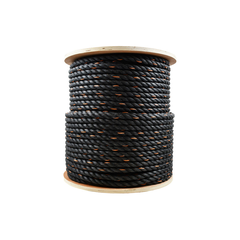 PolyPro Cal Truck Rope, 5/8'' x 600', Black/Orange