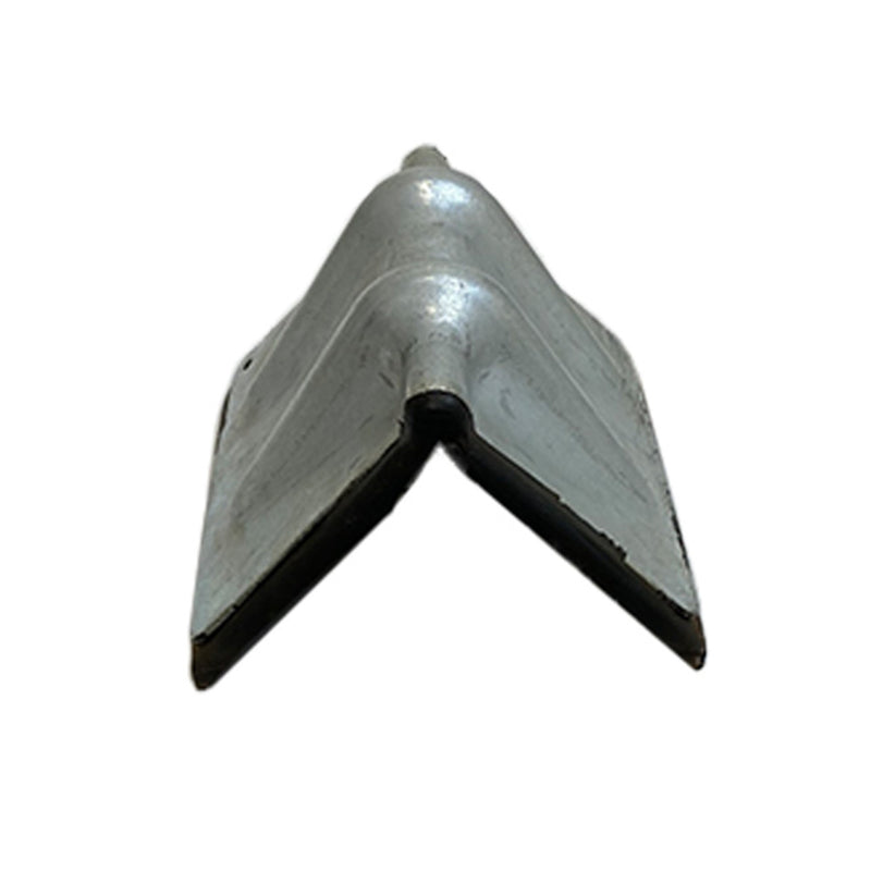 2" x 4" Steel Corner Protector with Rubber Backing