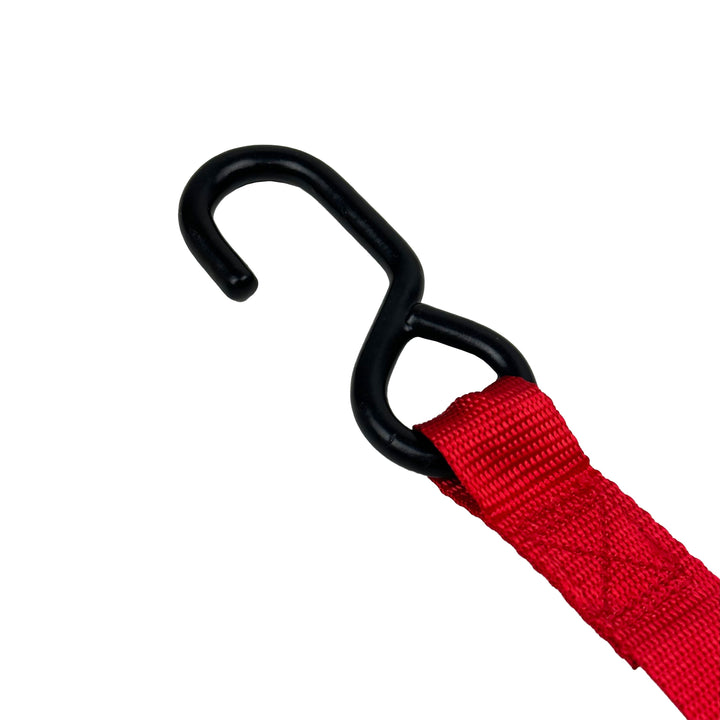 1" x 6' Ratchet Straps with S-Hooks