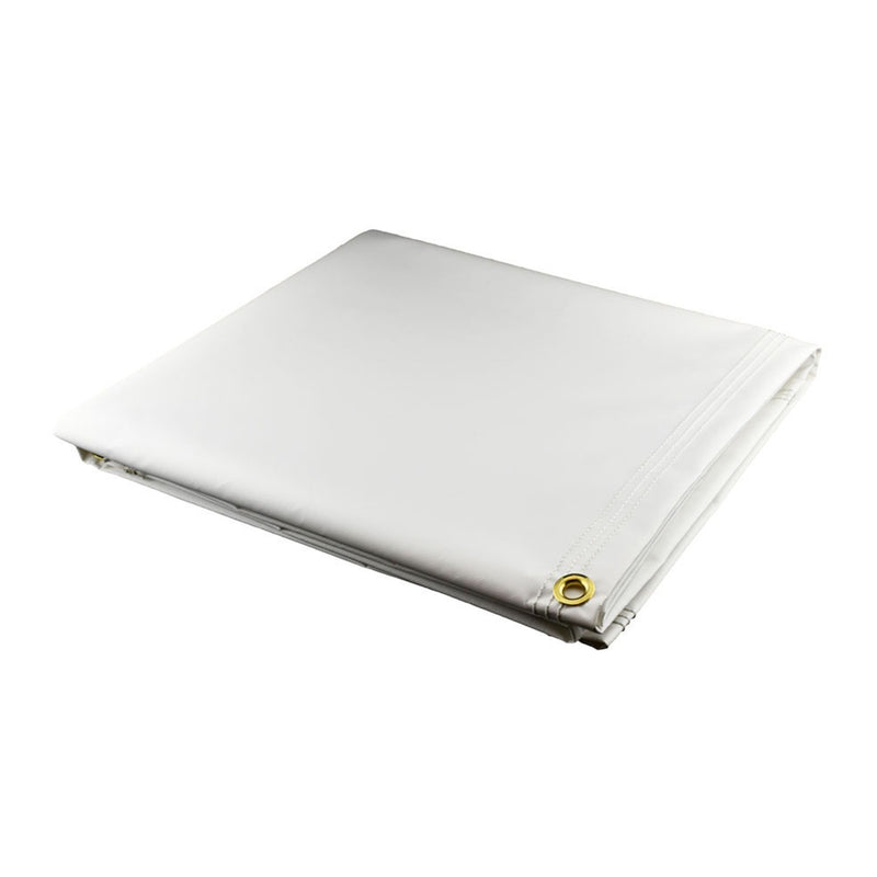 Heavy Duty White Vinyl Tarps - 18 oz