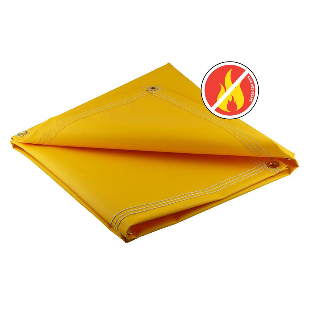 Vinyl Fabric-Industrial Coated, Fire Retardant 18oz/61 YELLOW