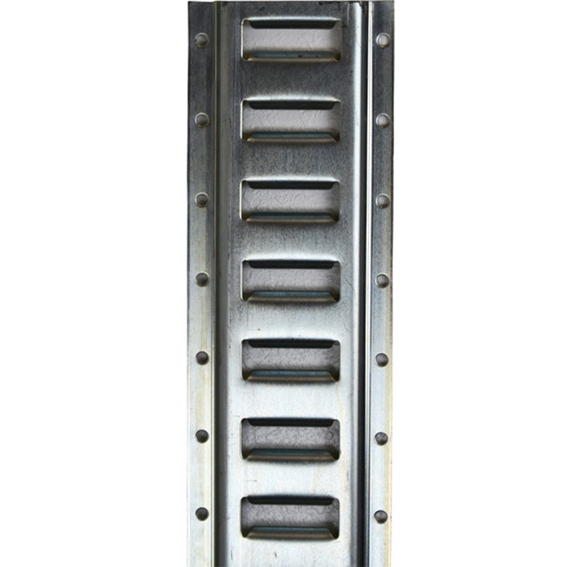 10' Series E-Track Flanged, Horizontal, Galvanized