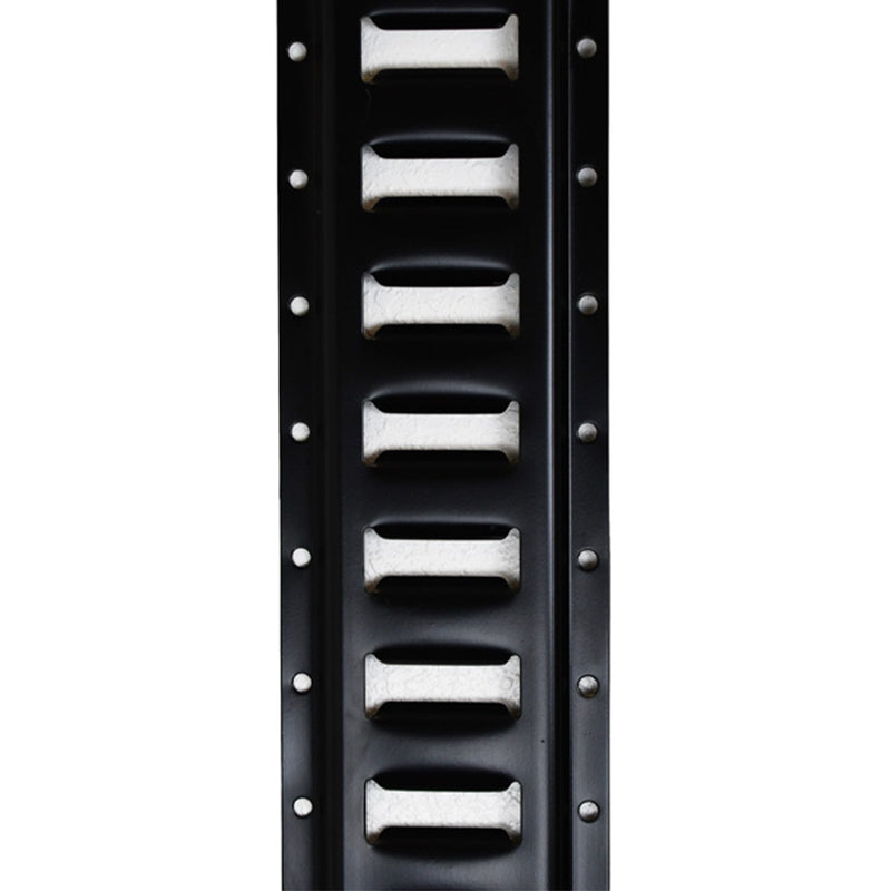 6' Series E-Track Flanged, Horizontal, Powder Coated