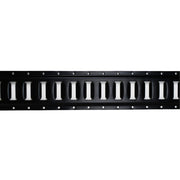 6' Series E-Track Flanged, Horizontal, Powder Coated